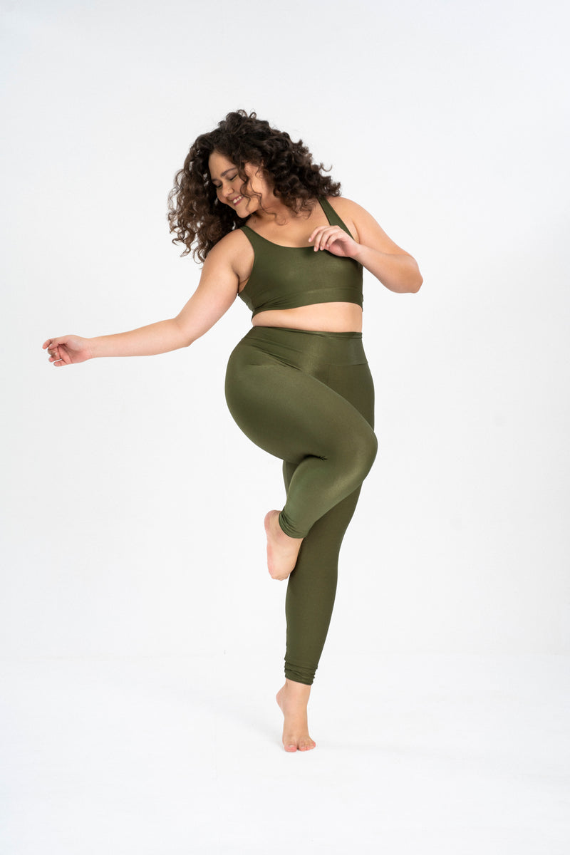 Basic Bra Labyrinth Green