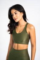 Basic Bra Labyrinth Green