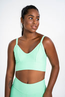 New Thin Strap Sports Bra Mint Green