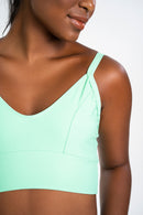 New Thin Strap Sports Bra Mint Green