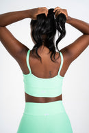 New Thin Strap Sports Bra Mint Green