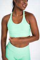 New Racerback Bra Mint Green