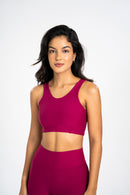 New Wide Strap Sports Bra Pandora Red