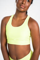 Racerback Bra Lime Green