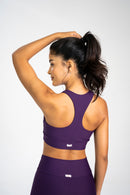 Racerback Bra Violet Eggplant