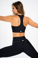 Racerback Bra Black - JGeofitwear