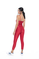 Bianca Red Wine - Legging - JGeofitwear