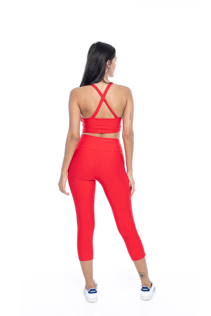 Agatha Red- Legging - JGeofitwear